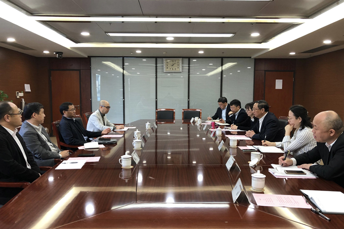 中国纺织品进出口商会曹甲昌会长到访苏豪控股集团